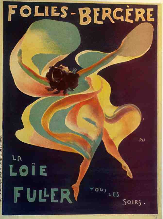 La LOIE FULLER by Pal Vintage Advert A4 Photo Print