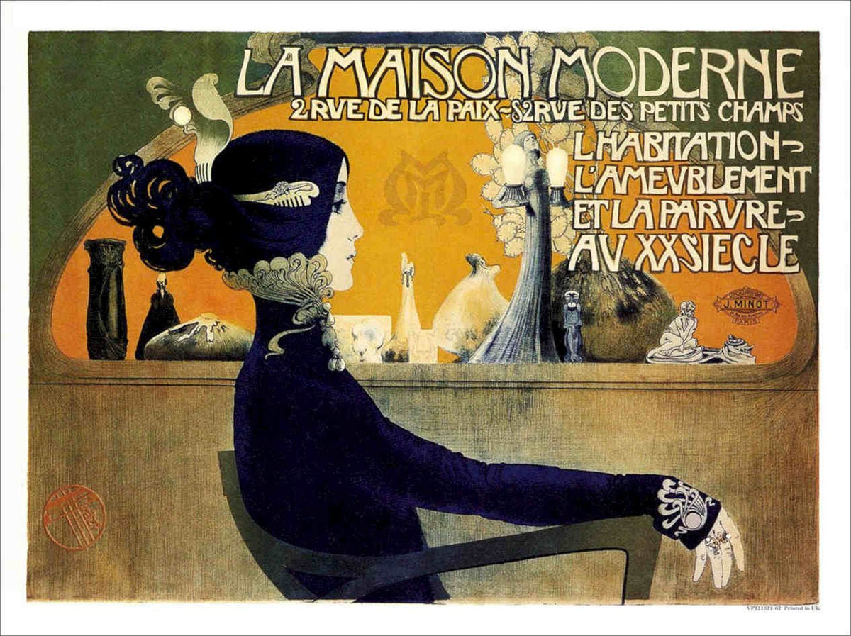 La Maison Moderne French Vintage Retro Advert Poster A4 Photo Print