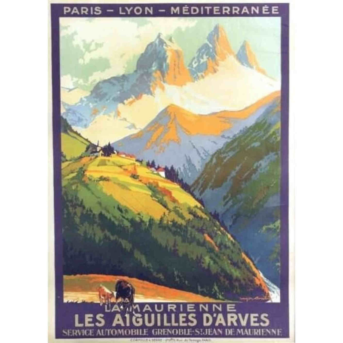 La Maurienne French Alps Tourism Vi Vintage Retro Advert Poster A4 Photo Print