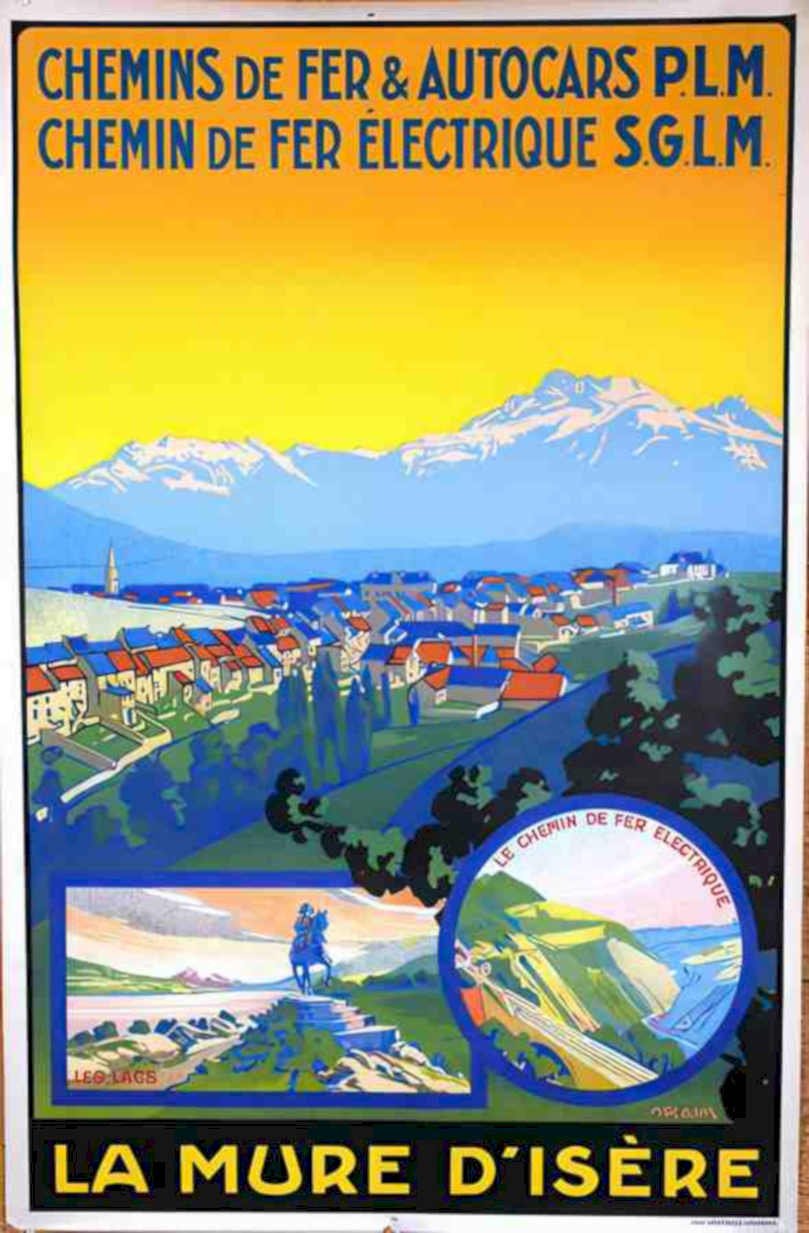 La Mure Isere Vintage Retro Advert Ads A4 Photo Print
