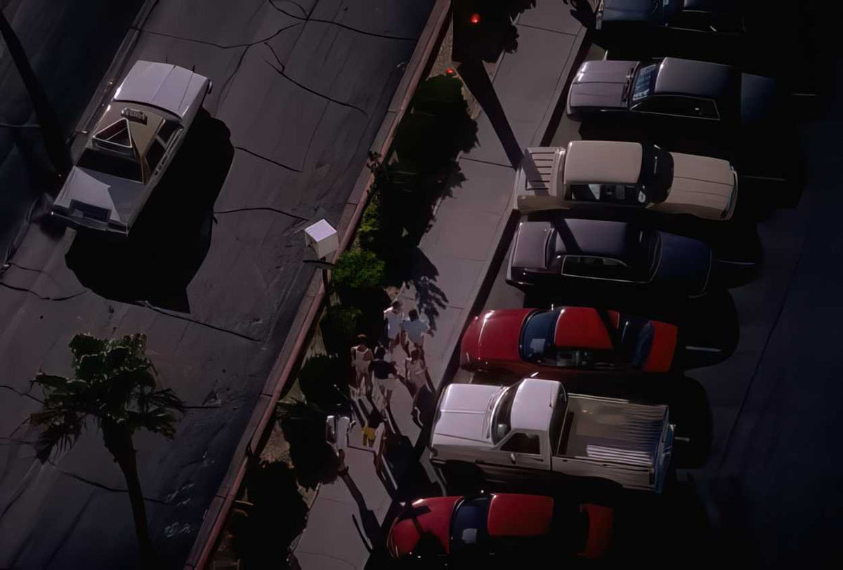 La Parking 1980s A4 Photo Print