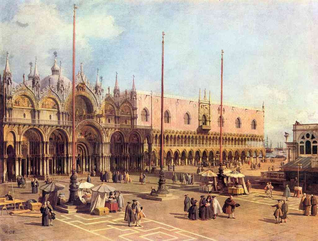 La Piazza San Marco Canaletto A4 Photo Print