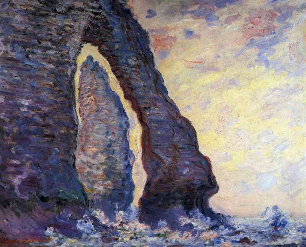 La Porte Daval And The Needle At Etretat Monet A4 Photo Print