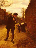 La Thange Henry Herbert Off To Work A4 Photo Print