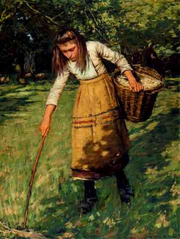 La Thangue Henry Herbert Gathering Wool A4 Photo Print
