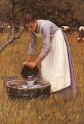 La Thangue Henry Herbert Watering The Cows A4 Photo Print
