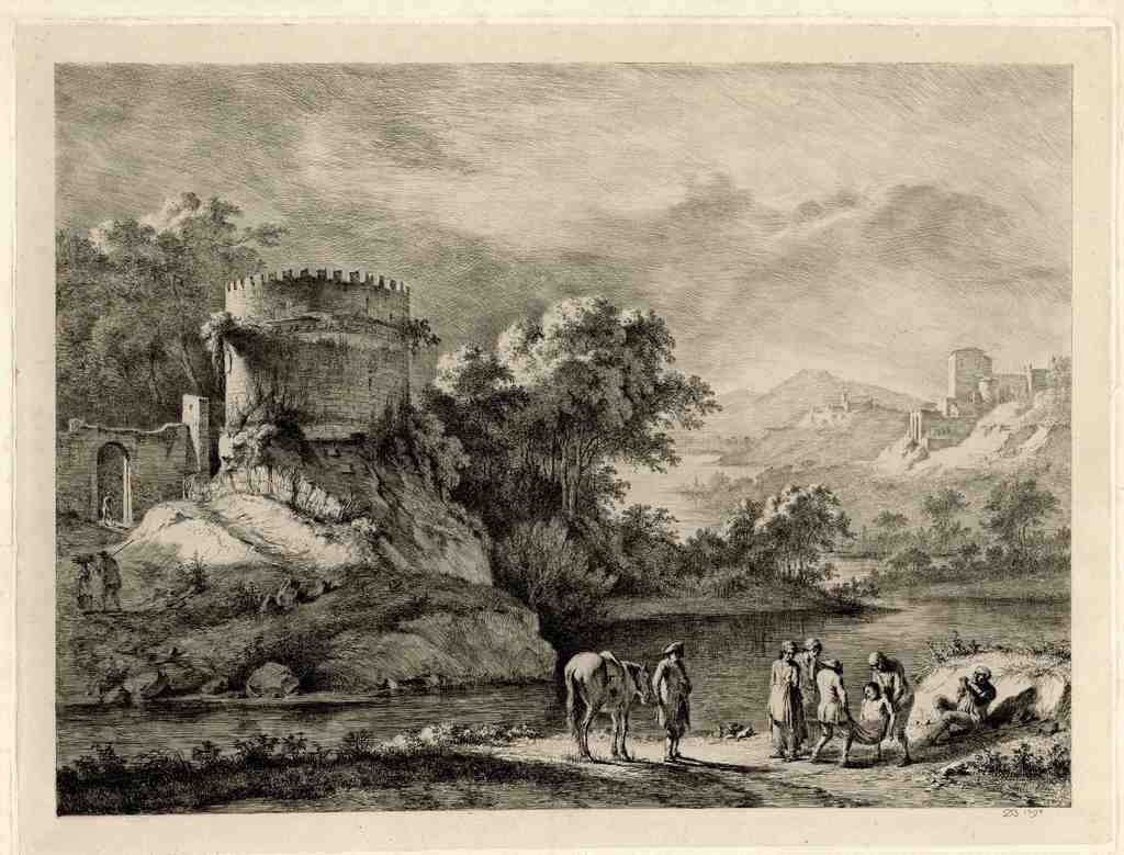 La Tour De Metellus 1797 Vintage A4 Photo Print