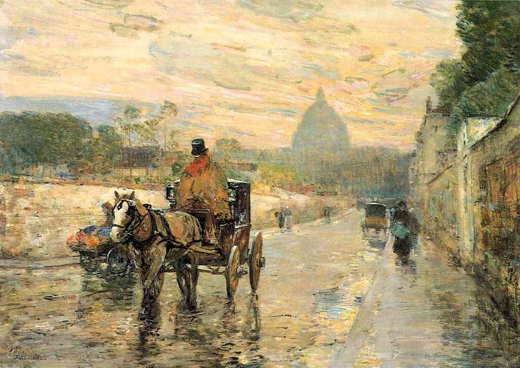 La Val De Grace Spring Morning Hassam Impressionism American A4 Photo Print