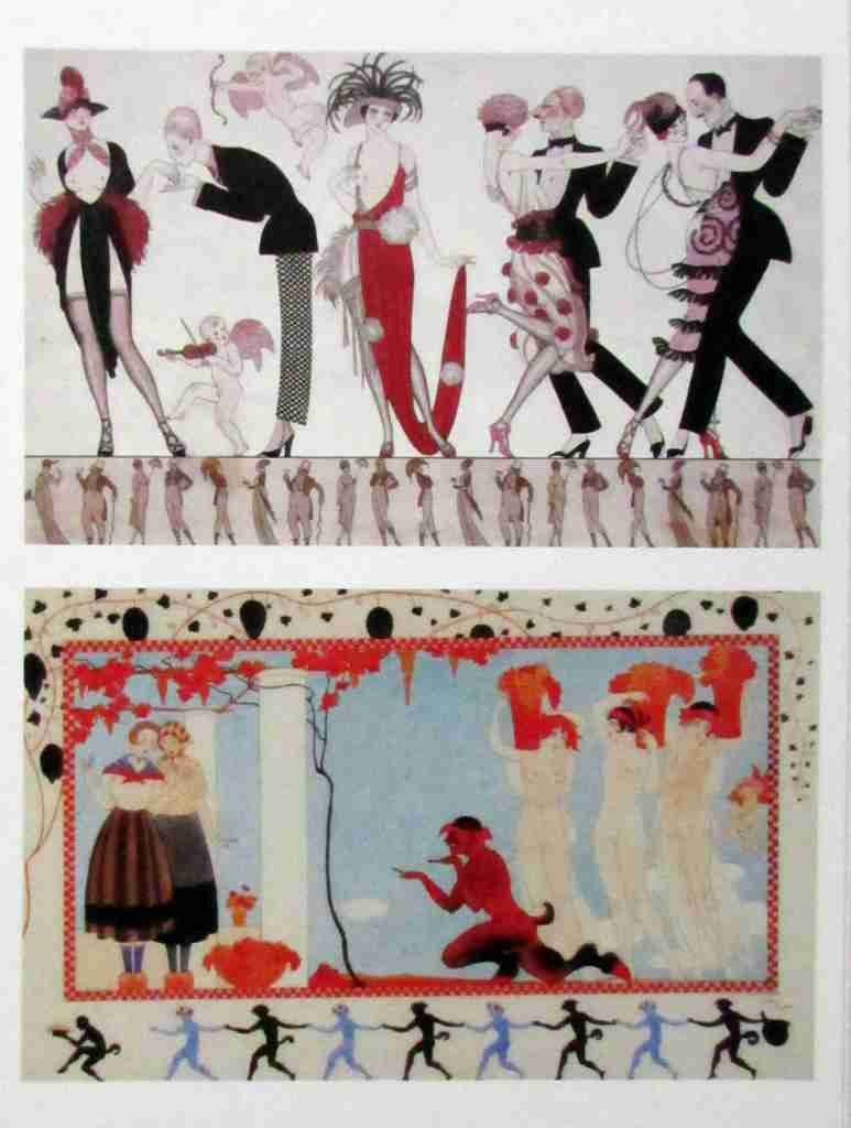La Vie Parisienne  Set 2 1918 George Barbier A4 Photo Print