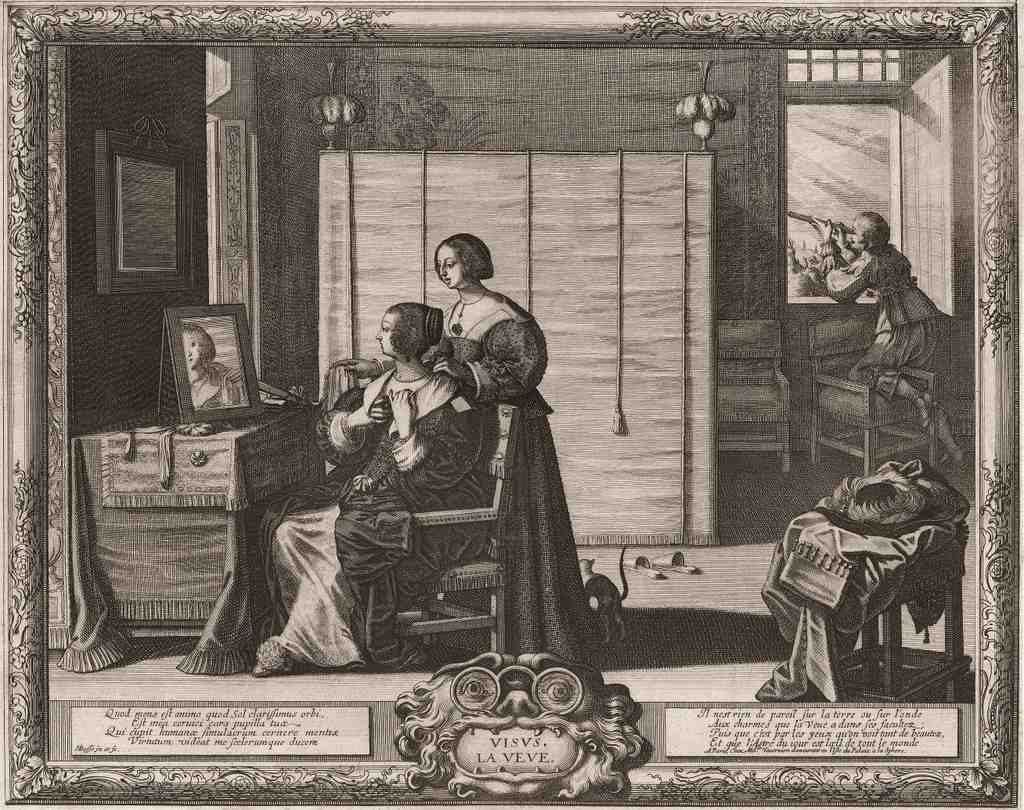 La Vue 17thc Vintage A4 Photo Print