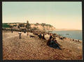 La plage et le casino Dieppe Vintage A4 Photo Print