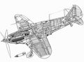 LaGG 3 cutaway A4 Photo Print