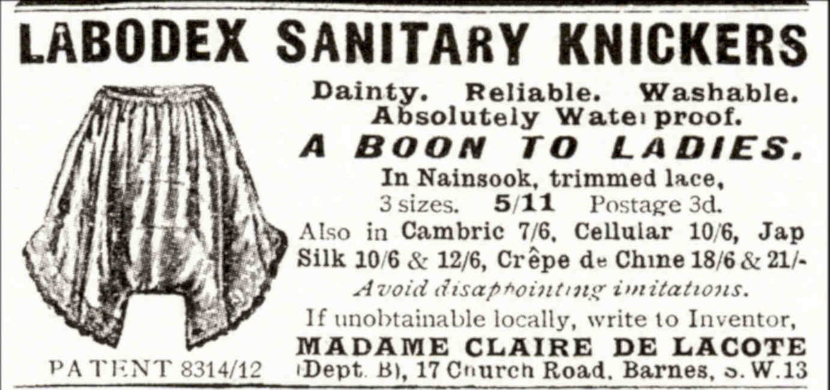 Labodex Knickers Lace Vintage Retro Advert Poster A4 Photo Print
