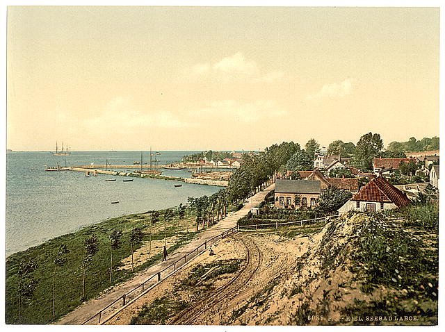 Laboe bathing place Kiel Schleswig Holstein Vintage A4 Photo Print