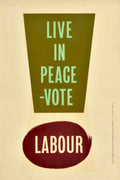 Labour Peace Vote Vintage Retro Advert Poster A4 Photo Print