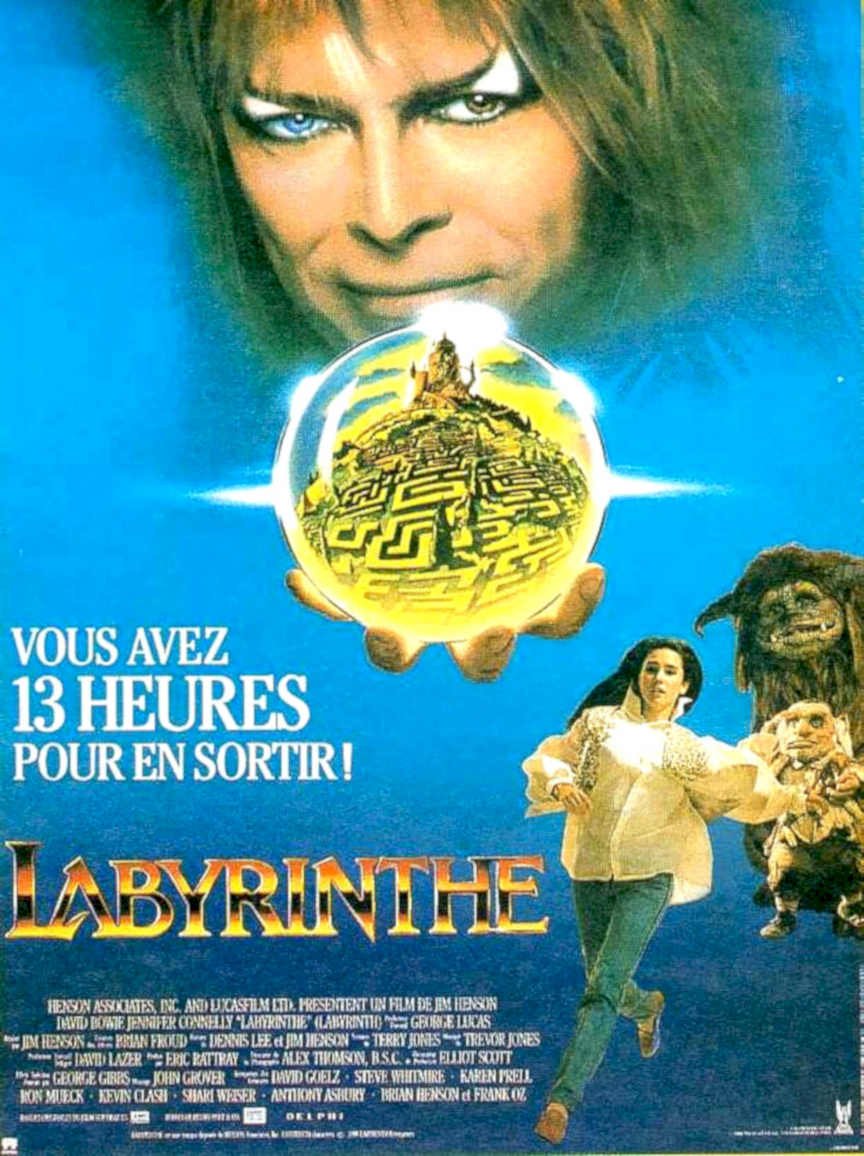 Labyrinth Jareth Crown Vintage Retro Advert Poster A4 Photo Print