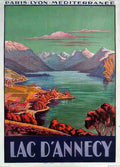 LacD Annecy Vintage Advert A4 Photo Print