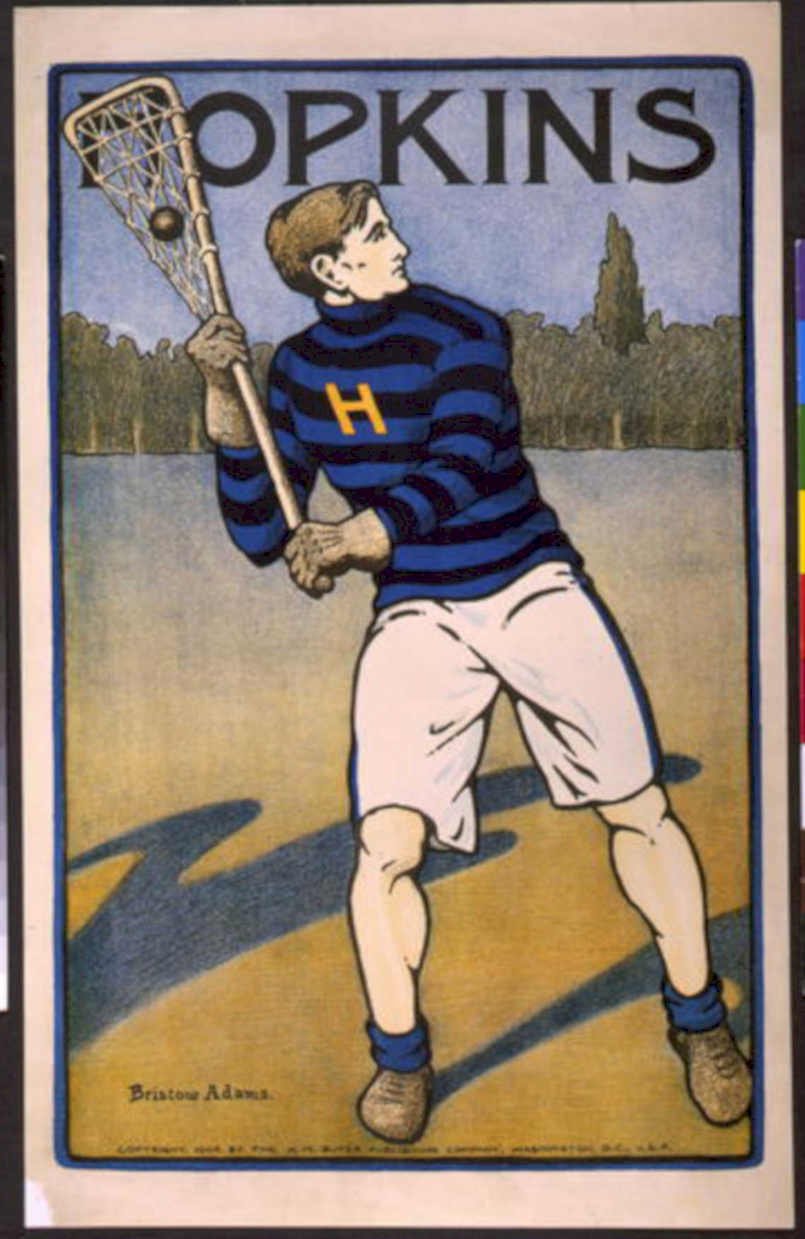 Lacrosse Hopkins Adams Vintage Retro Advert Poster A4 Photo Print