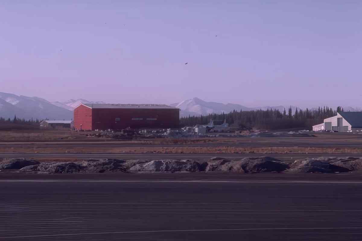 Ladd Airport Hangar A4 Photo Print