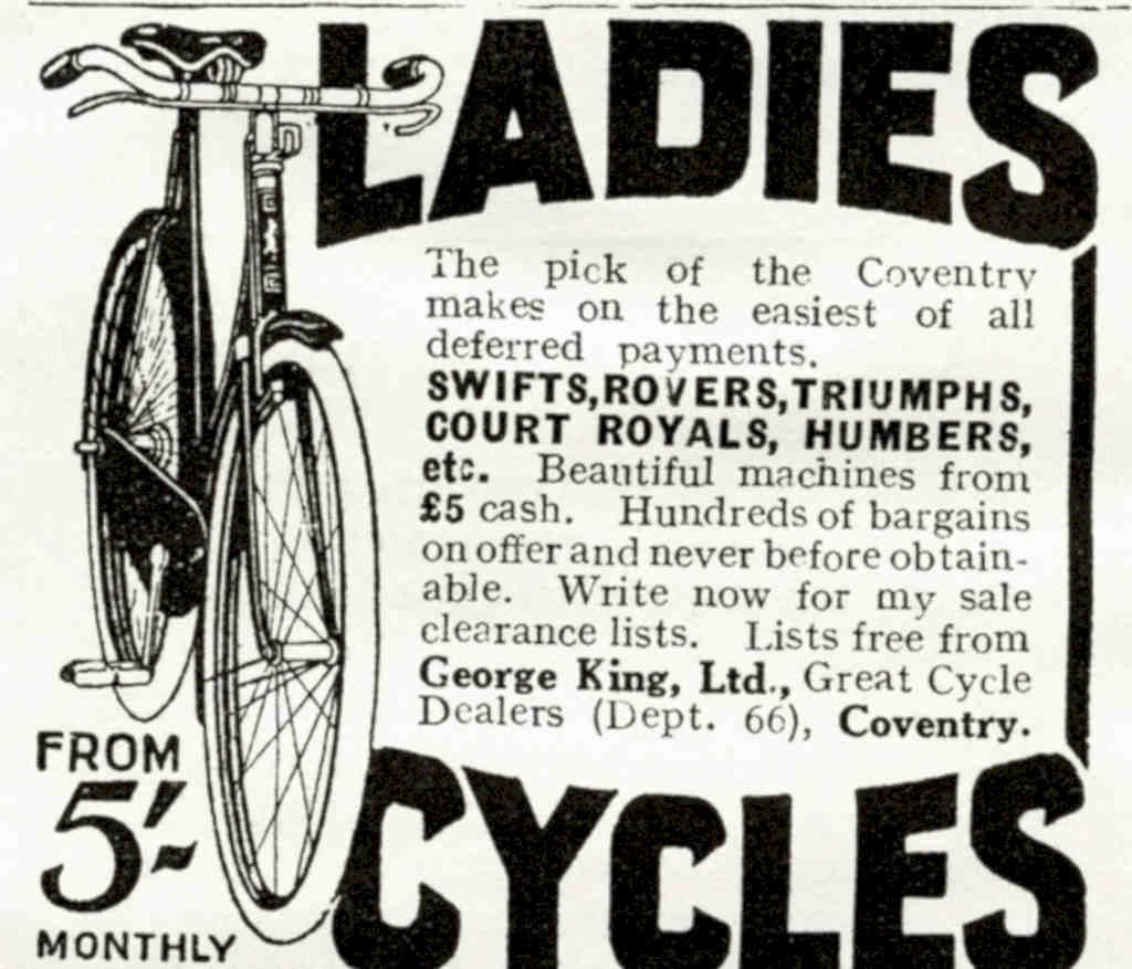 Ladies Cycles Swift Vintage Retro Advert Poster A4 Photo Print