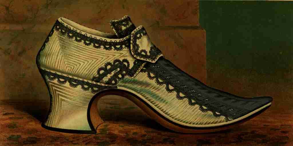 Ladies old fashioned shoes 1885 2 A4 Photo Print