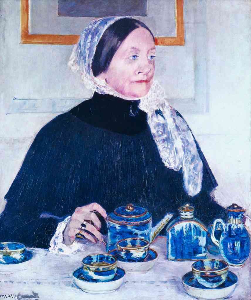 Lady At The Table Cassatt A4 Photo Print