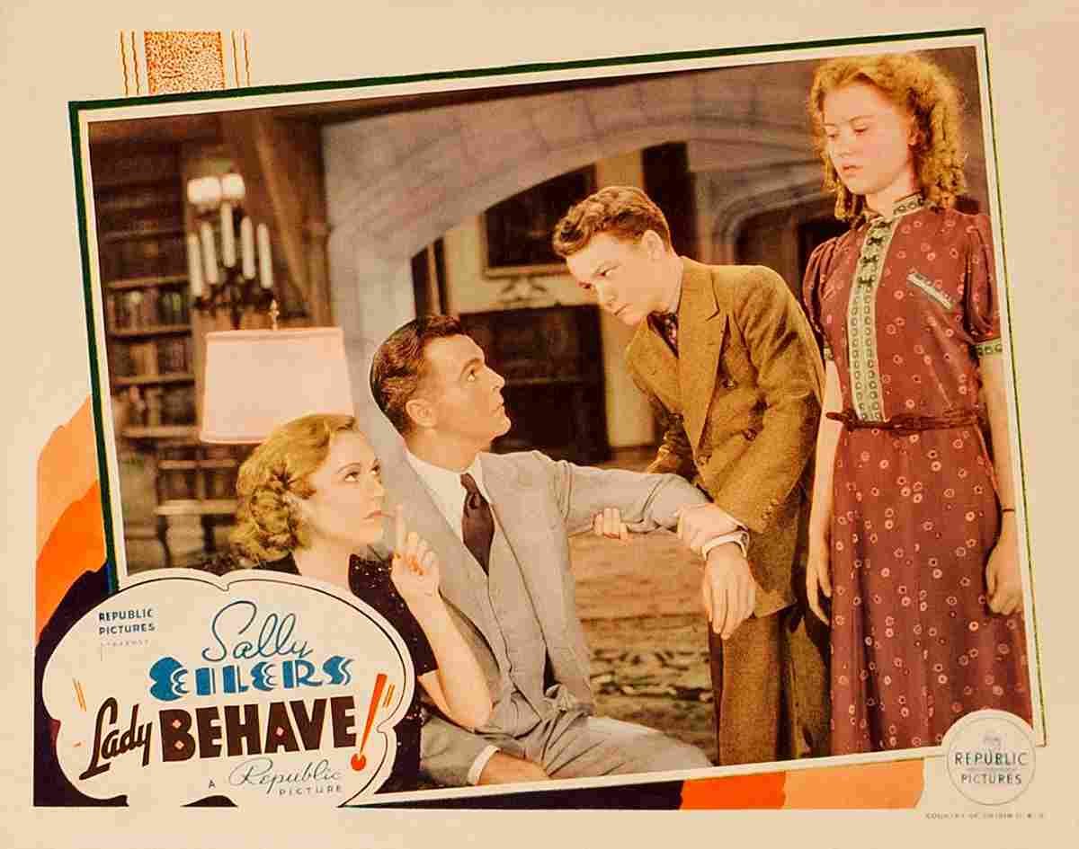 Lady Behave 03  film star poster A4 Photo Print