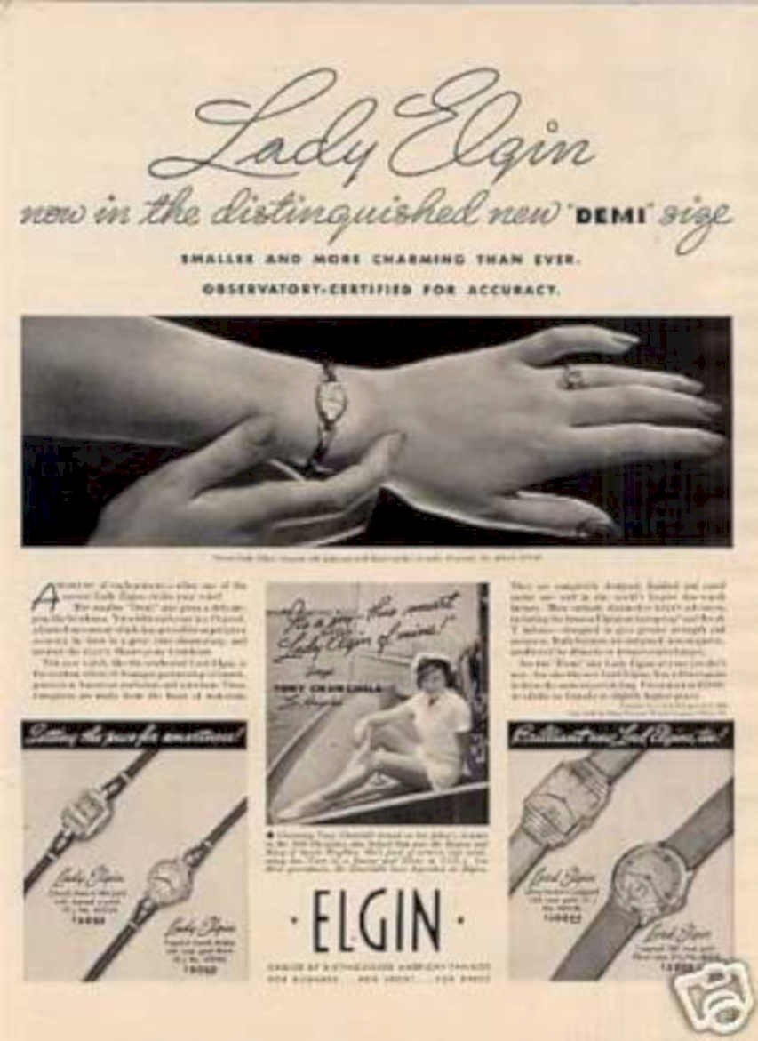 Lady Elgin Watch Vintage Retro Advert Ads A4 Photo Print