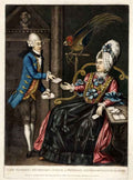 Lady Fashion 18thc High Res barber advert A4 Photo Print