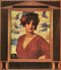 Lady In Red Franz Von Stuck Symbolism A4 Photo Print