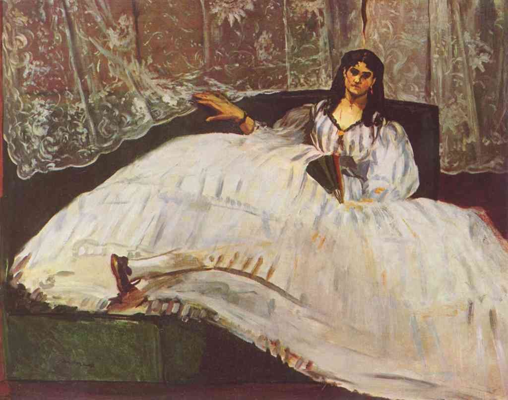 Lady With Fan Manet A4 Photo Print