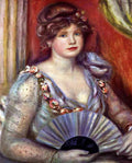 Lady With Fan Renoir A4 Photo Print