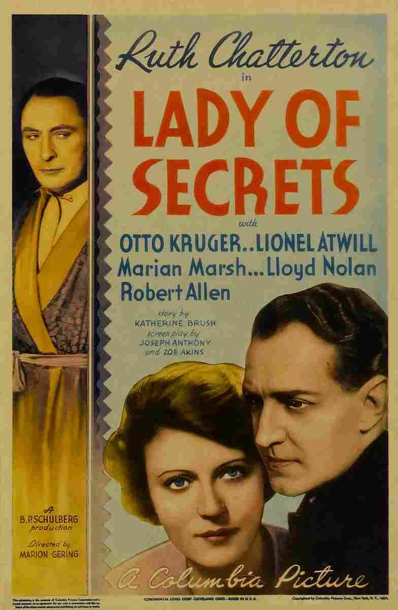 Lady of Secrets 01  film star poster A4 Photo Print