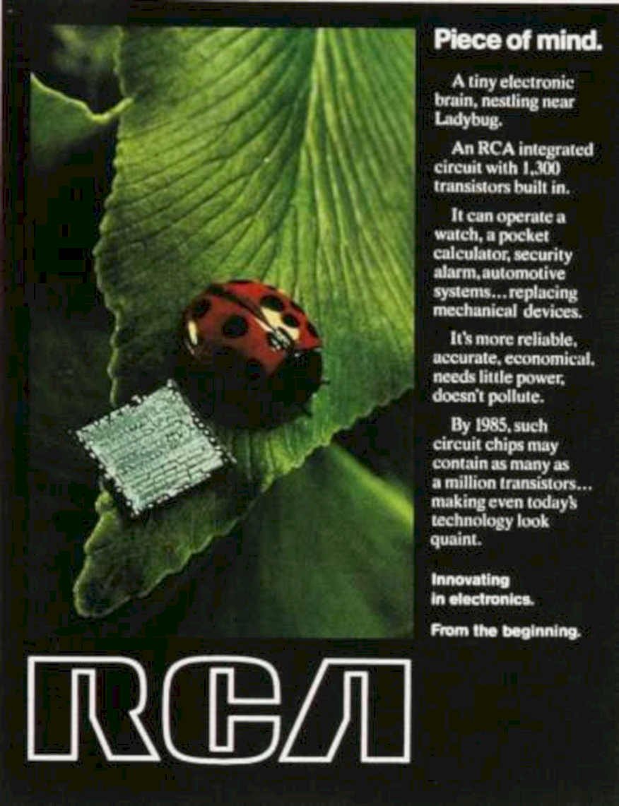 Ladybug Circuit Board Vintage Retro Advert Ads A4 Photo Print