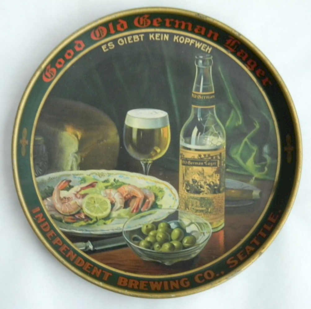 Lager Beer Plate Vintage Retro Advert Ads A4 Photo Print