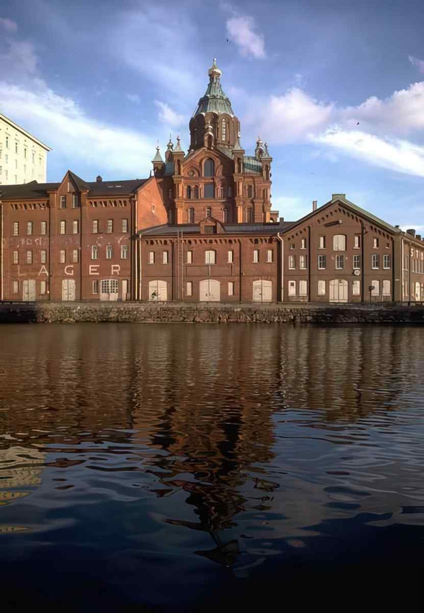 Lagerhallen Warehouse Reflection A4 Photo Print