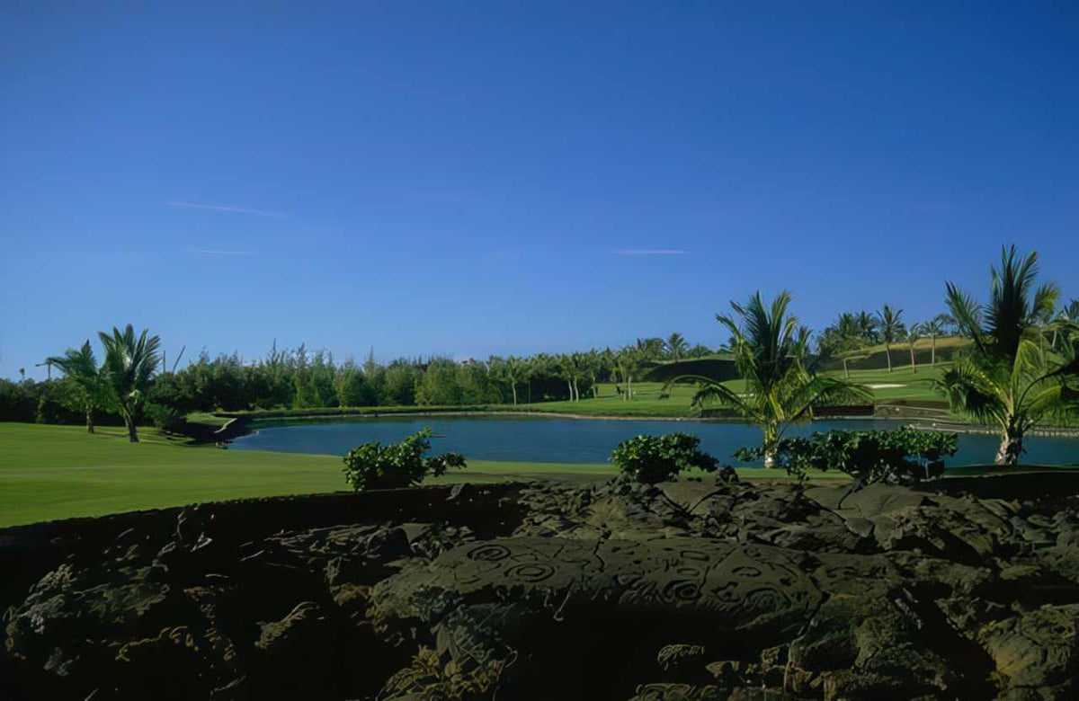 Lagoon Fairways Volcanic A4 Photo Print