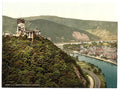 Lahneck Castle the Rhine Vintage A4 Photo Print