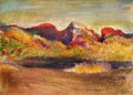 Lake And Mountains Degas A4 Photo Print