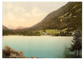 Lake Champex I Valais Alps of Vintage A4 Photo Print