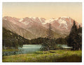 Lake Champex II Valais Alps of Vintage A4 Photo Print