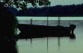 Lake Dusk Boat A4 Photo Print