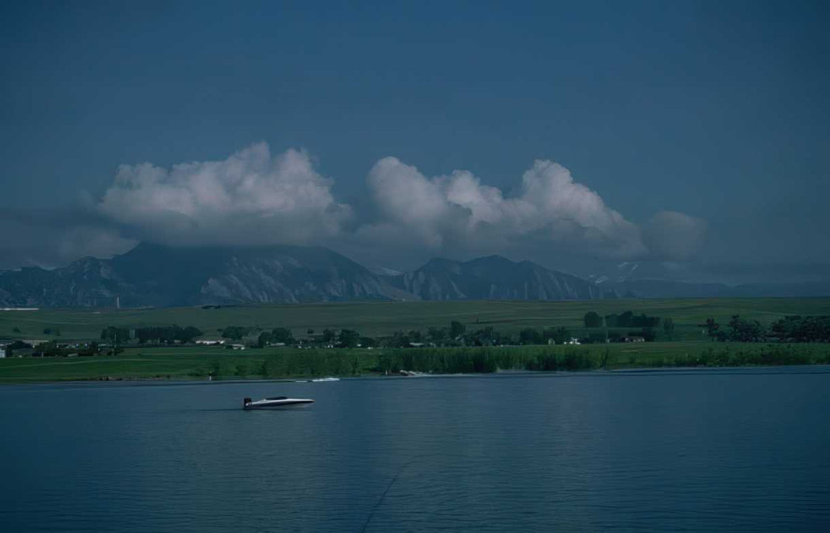 Lake Montana Mountains A4 Photo Print