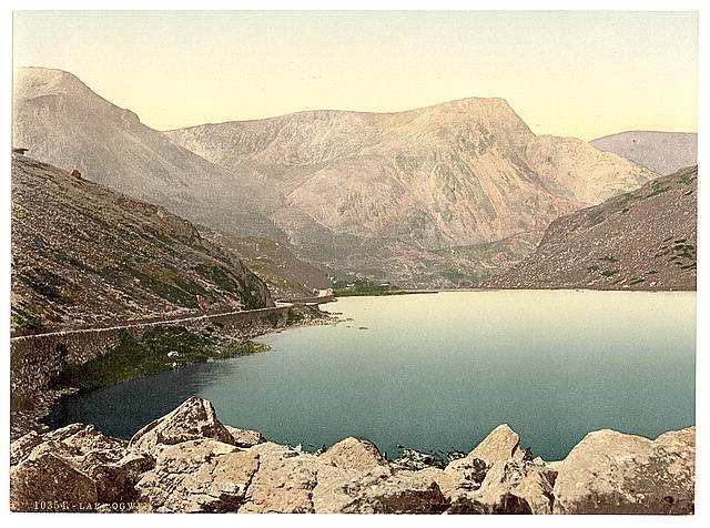 Lake Ogwen Nant Francon Pass Vintage A4 Photo Print