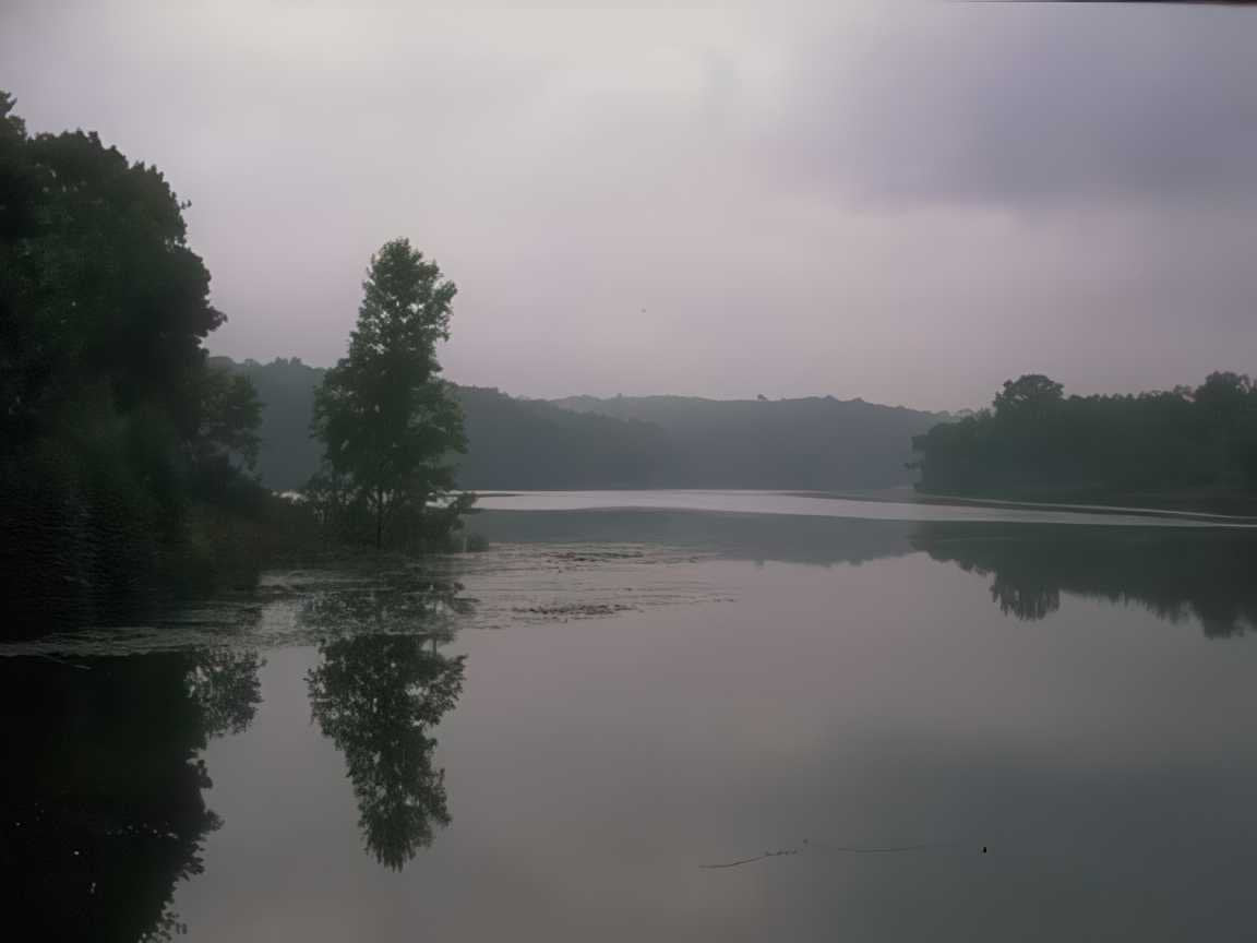 Lake Reflections Forest A4 Photo Print