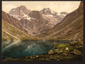 Lake dEstom Cauterets Pyrenees Vintage A4 Photo Print