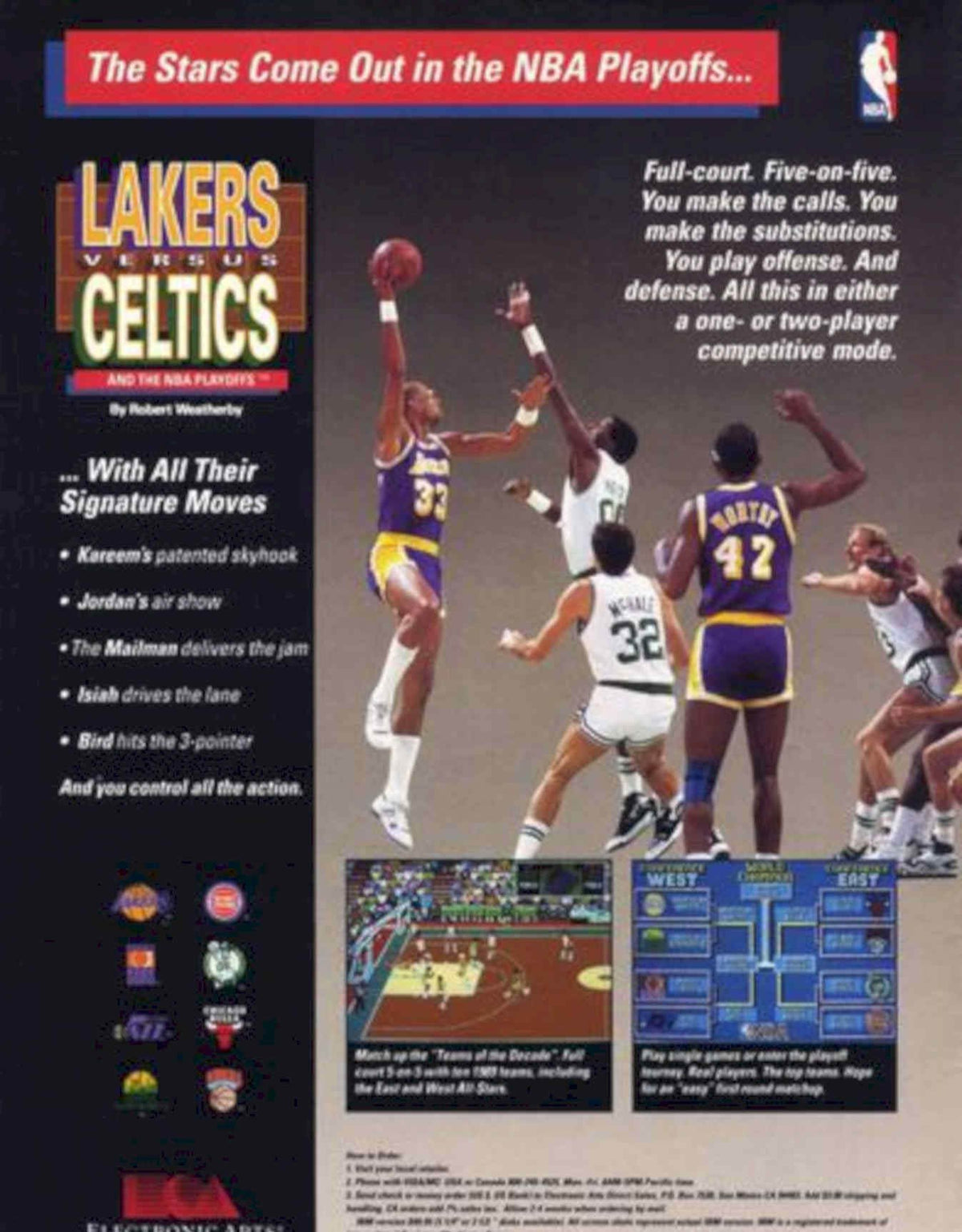 Lakers Celtics Game Vintage Retro Advert Poster A4 Photo Print