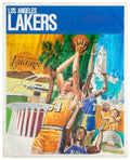 Lakers Skyline Players Vintage Retro Advert Poster A4 Photo Print