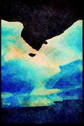 Lakes and rivers 026027 Melting Ice Walls A4 Limited Edition Watercolour Print