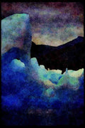 Lakes and rivers 026028 Melting Ice Walls, Lavender Sky A4 Limited Edition Watercolour Print